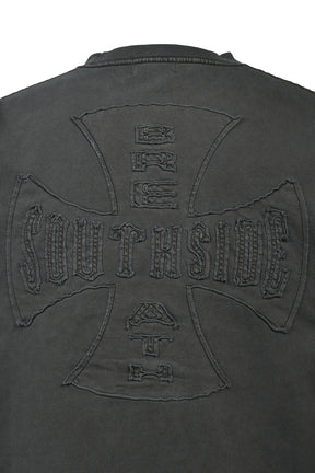 SOUTHSIDE CROSS TEE / BLK