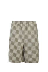 BLOCK CHECK PILE SHORTS / BEI