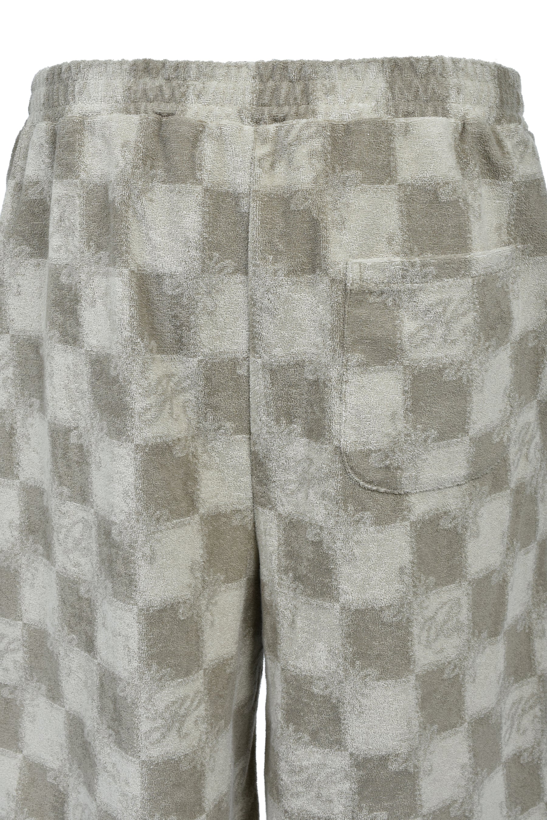 BLOCK CHECK PILE SHORTS / BEI