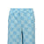 BLOCK CHECK PILE SHORTS / ICE