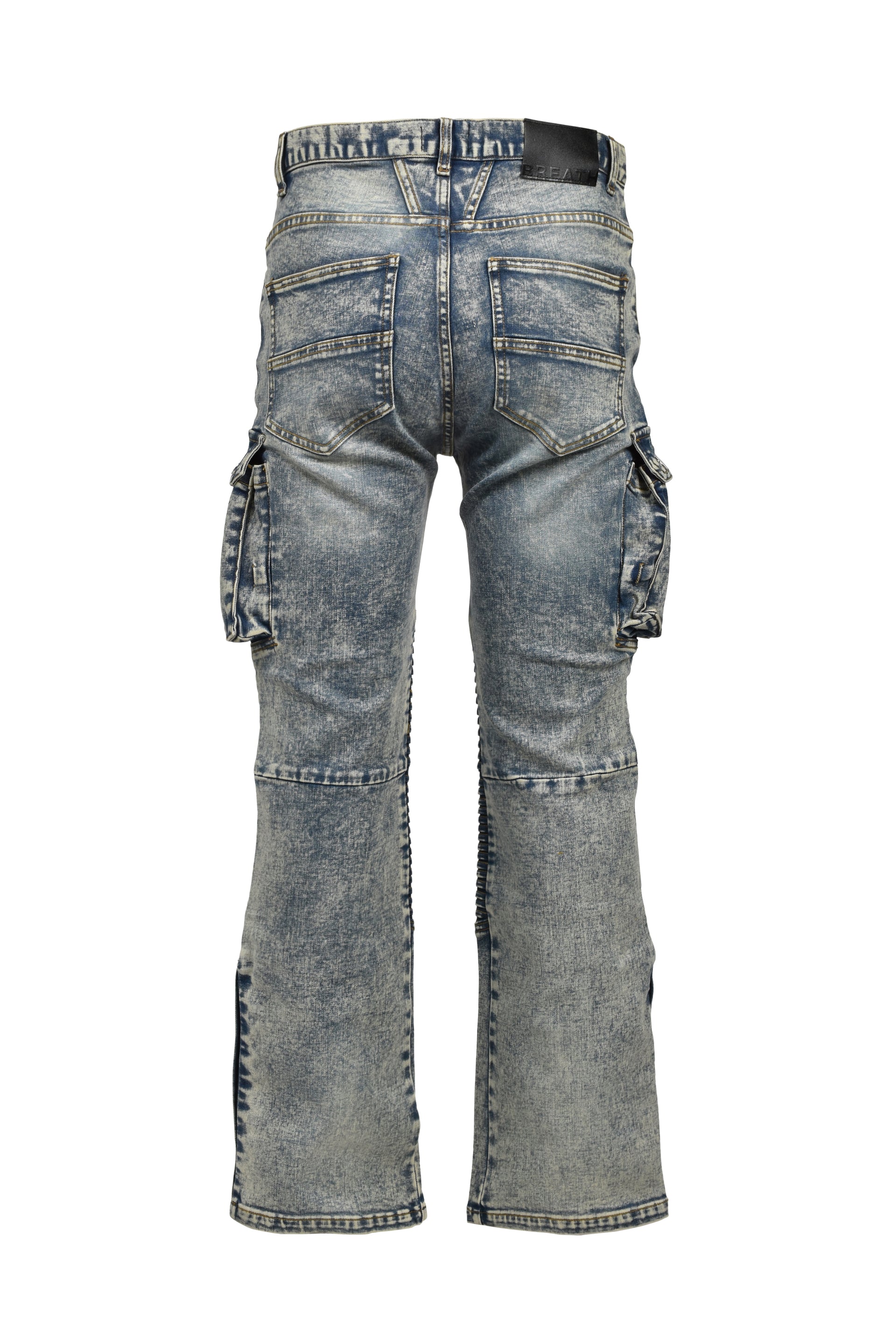 COATING SLIM BIKER CARGO PANTS / IND