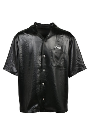 GLORY SATIN SS SHIRT / BLK