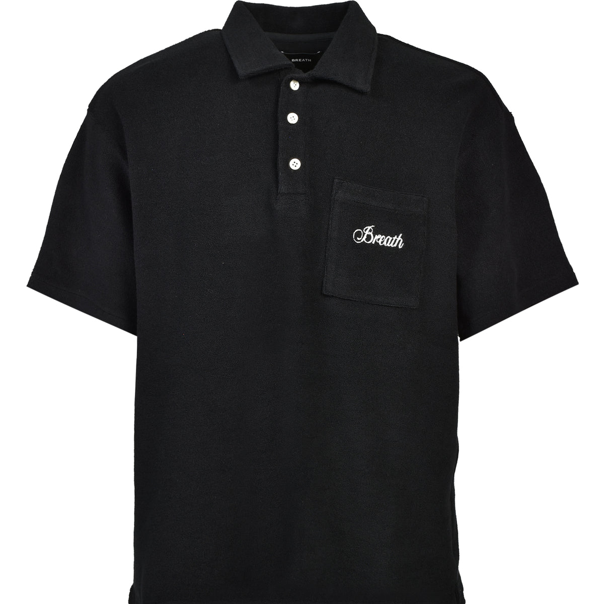 BREATH ブレス SS26 GLORY PILE POLO SHIRT / BLK - NUBIAN ヌビアン