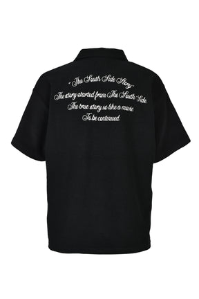 GLORY PILE POLO SHIRT / BLK