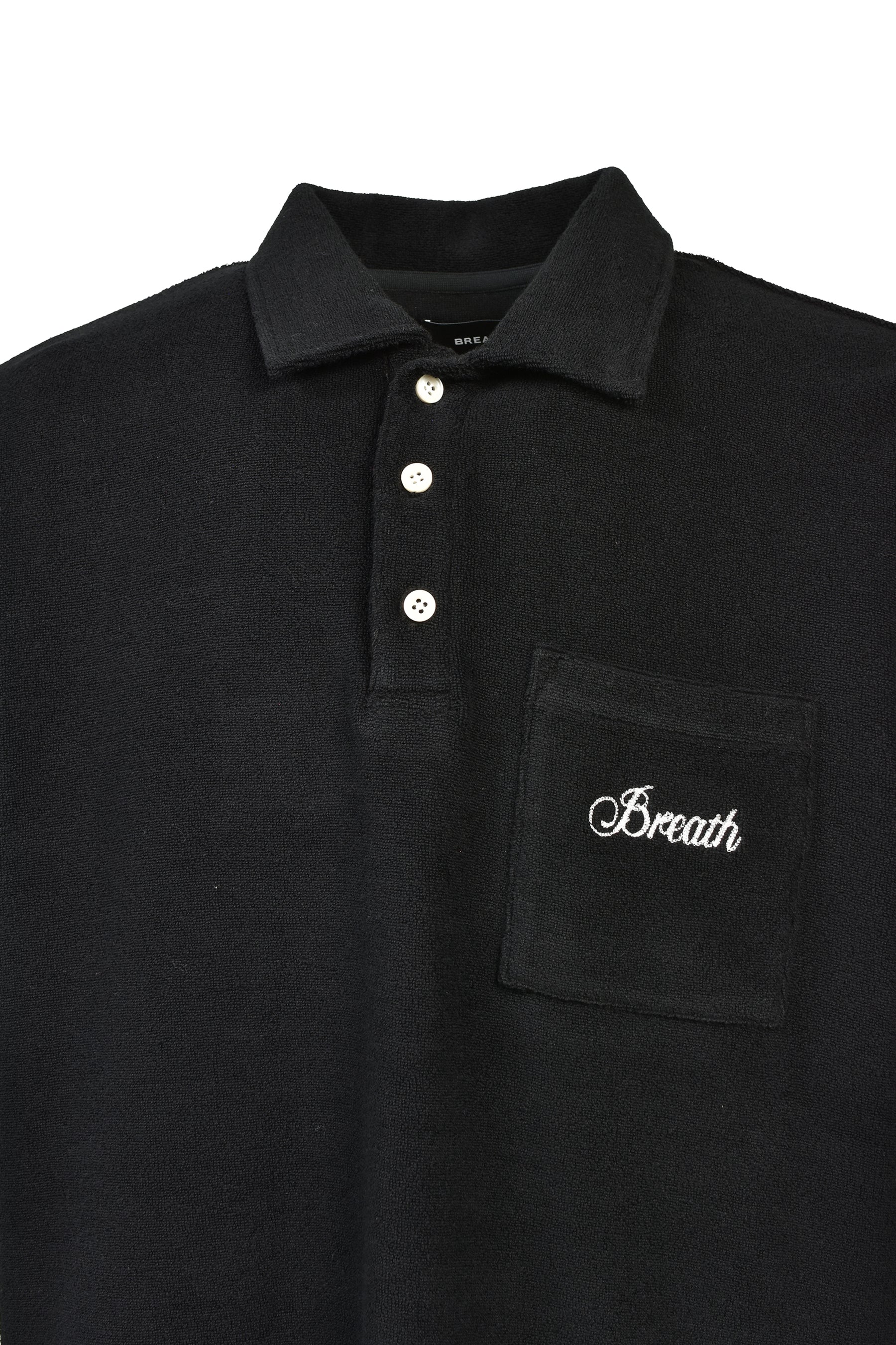 GLORY PILE POLO SHIRT / BLK