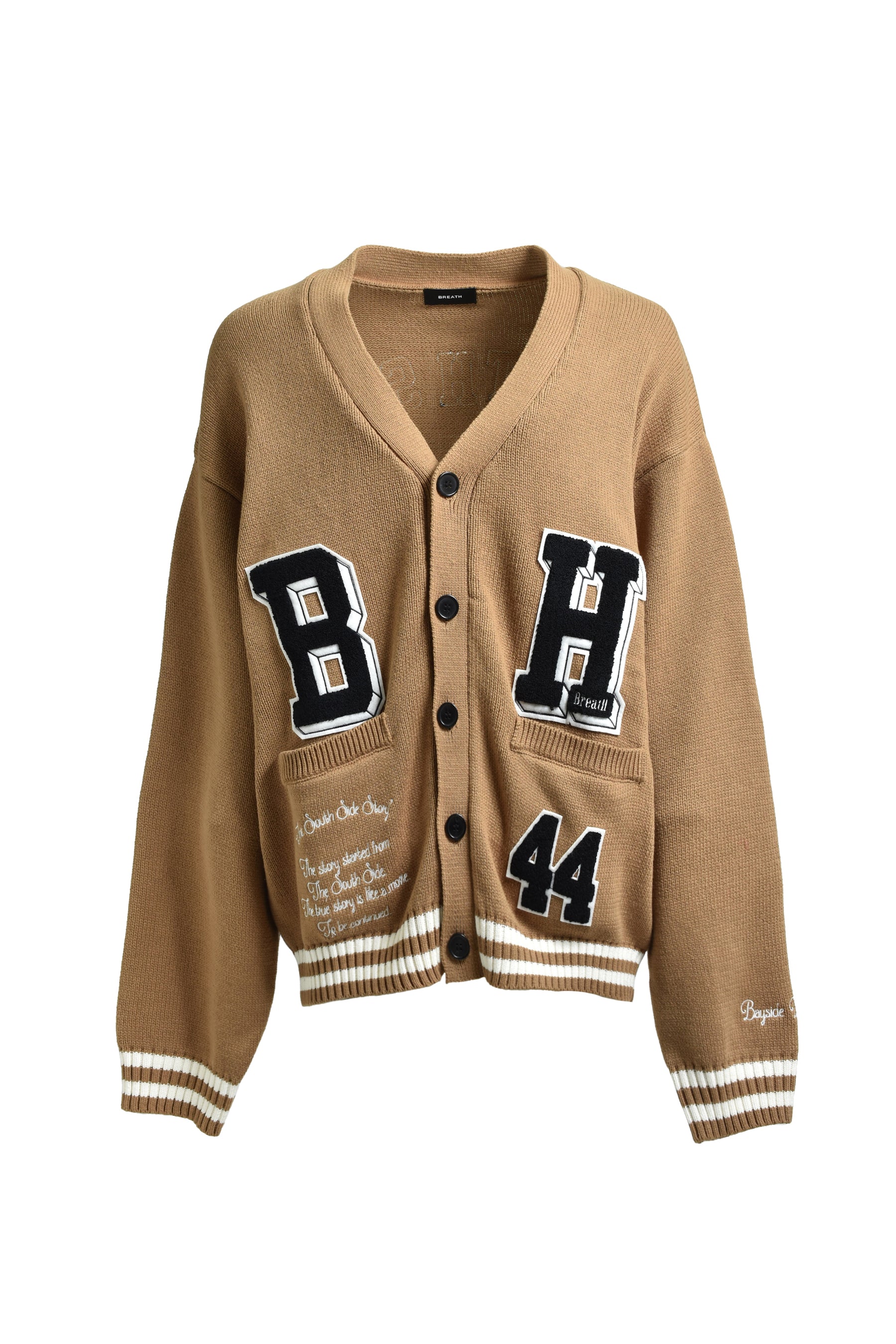 BH PATCH KNIT CARDIGAN / BEI