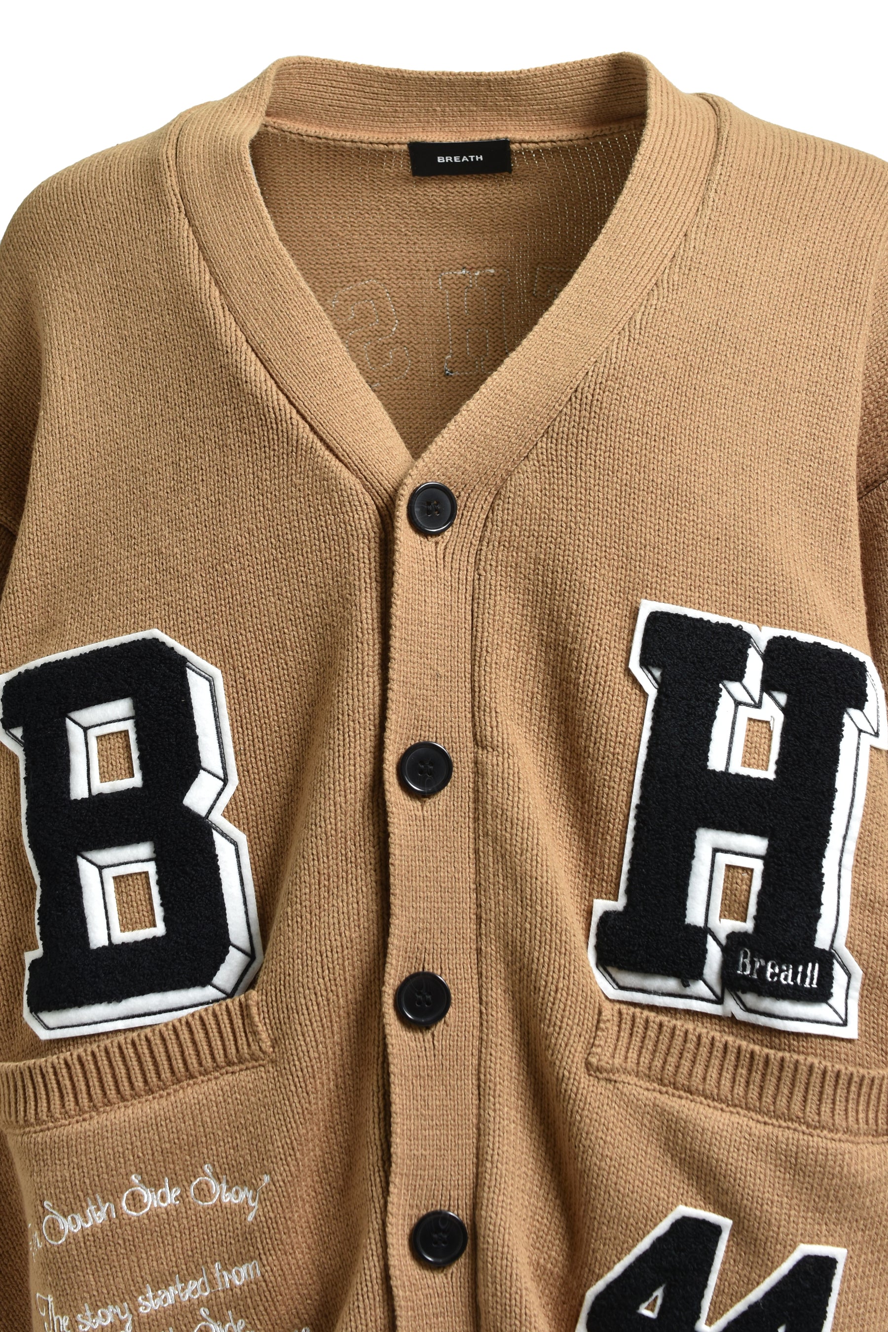 BH PATCH KNIT CARDIGAN / BEI