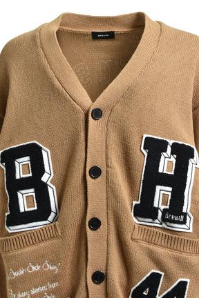 BH PATCH KNIT CARDIGAN / BEI