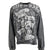 SKULL WASH LS TEE / BLK