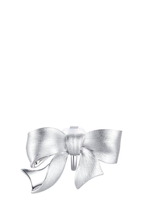 GIFT BOWKNOT VERTICAL EARRING / SIL