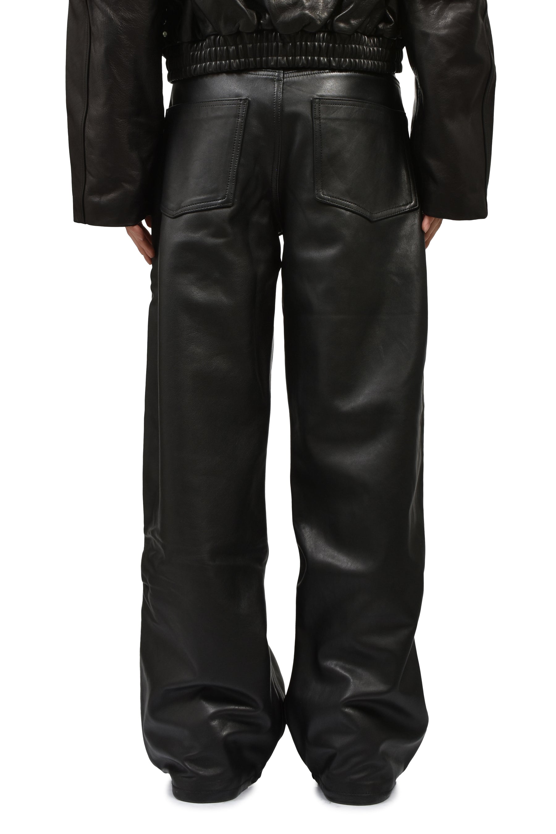 DAVID LEATHER PANTS / BLACK 