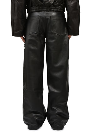 DAVID LEATHER PANTS / BLACK 