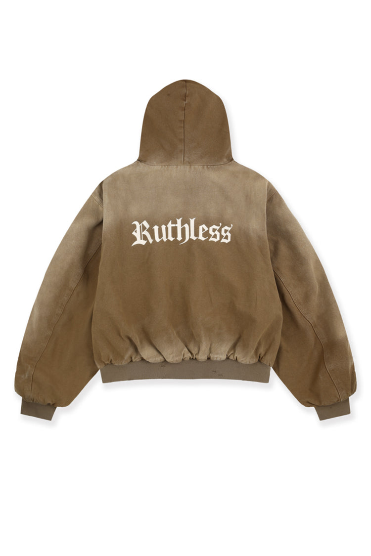 ジャケット・アウター protocol index FUR HOODEDJACKET DETACHABLE FUR HOODED WORK JACKET - BLACK : protocol-index