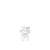 SPLIT KITTEN EARRING / WHT