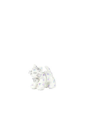 SPLIT KITTEN EARRING / WHT