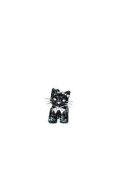SPLIT KITTEN EARRING / BLK