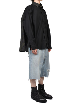 LONG ZIPPER SHORTS / BLUE