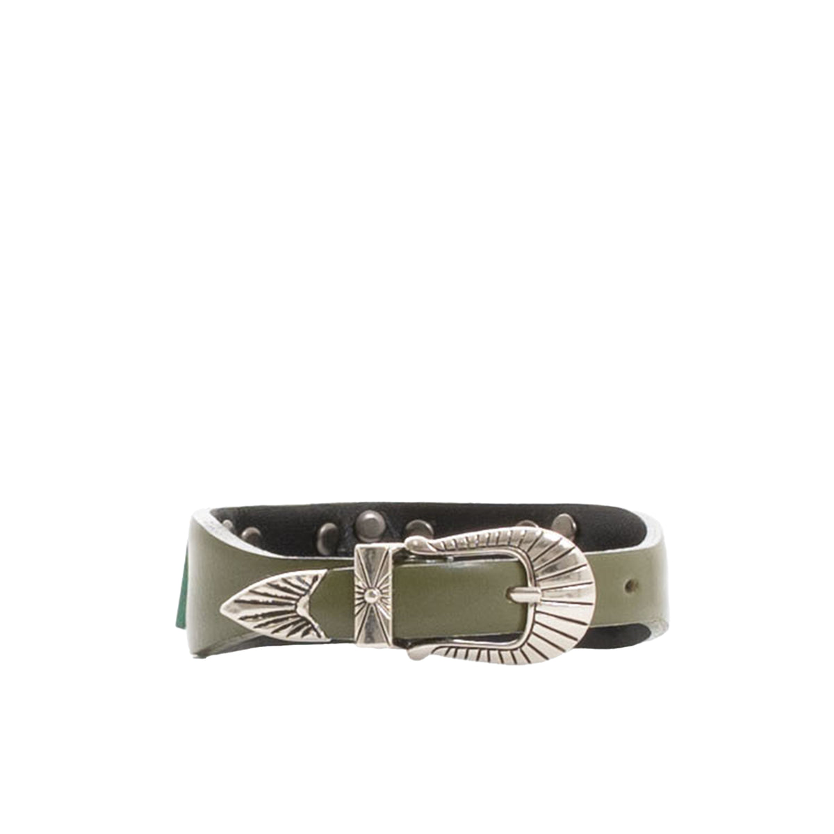 TOGA ARCHIVES FW23 TRIANGLE LEATHER BANGLE / KHA -NUBIAN