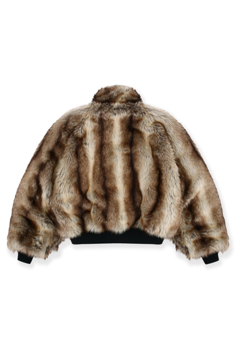 EXAGGERATED SHOULDER FUR N2B / BLK