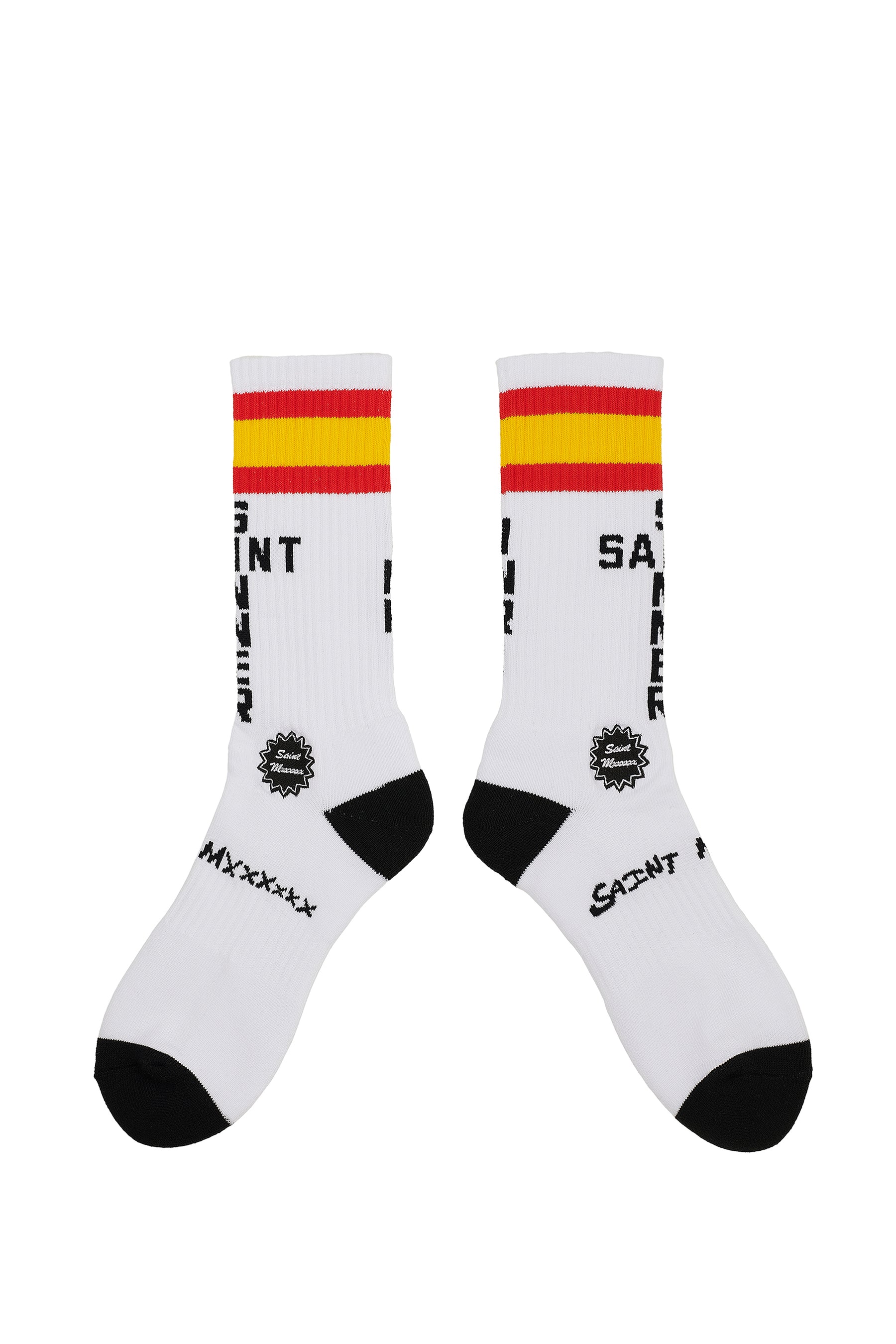 SAINT Mxxxxxx セントマイケル SS23 SOCKS/SPAIN / WHT -NUBIAN