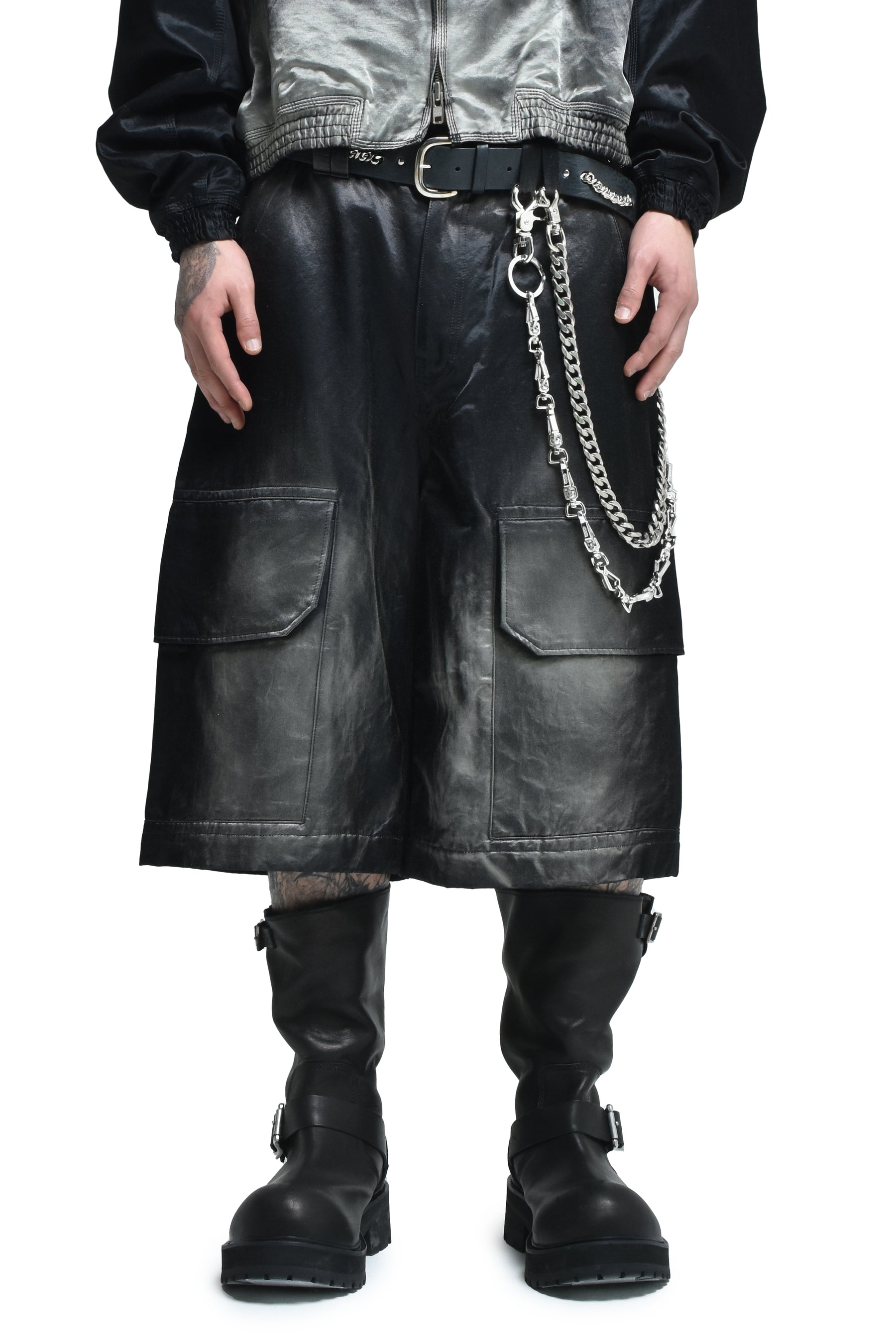 FADED BAGGY SHORTS / FADED BLK 