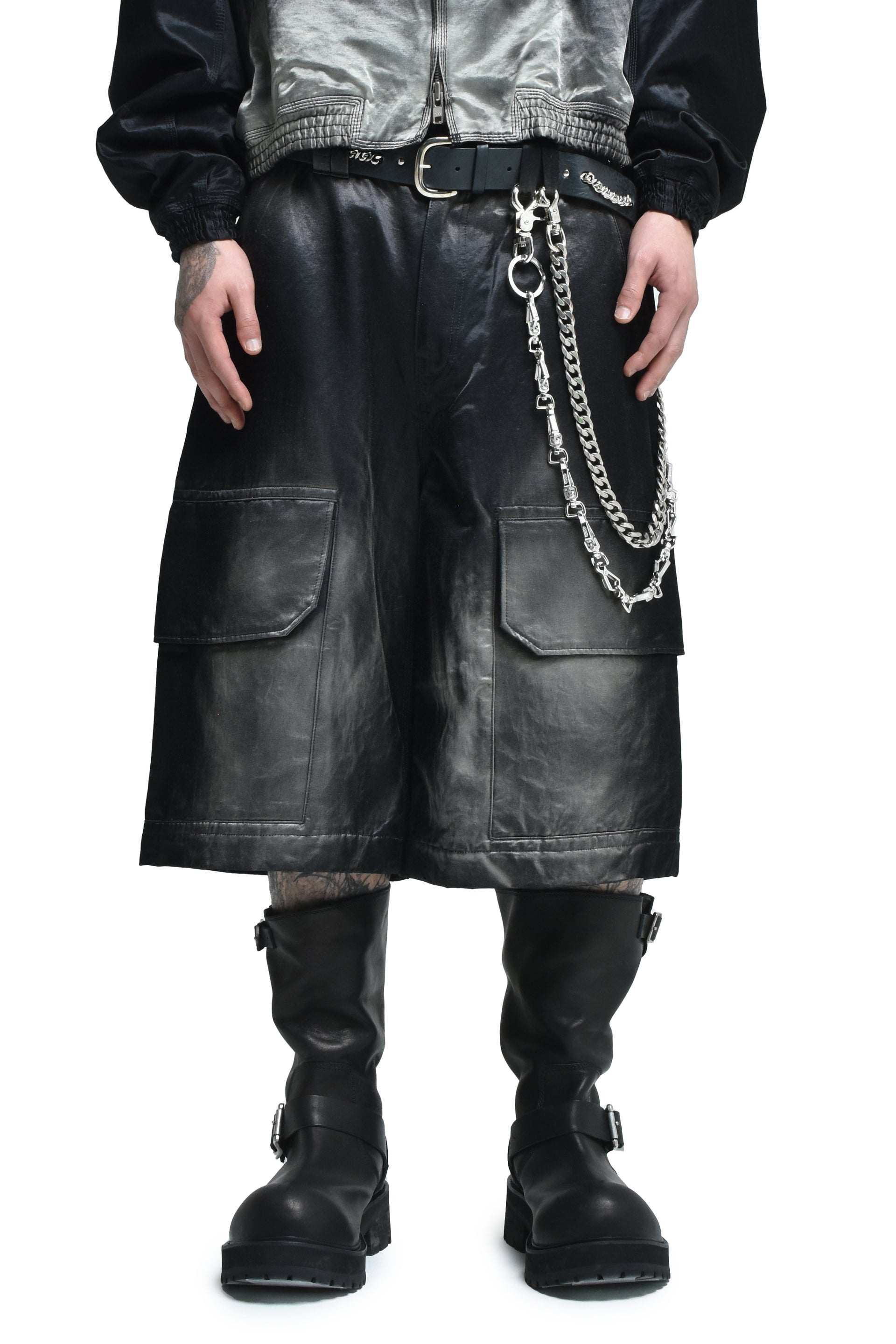 FADED BAGGY SHORTS / FADED BLK