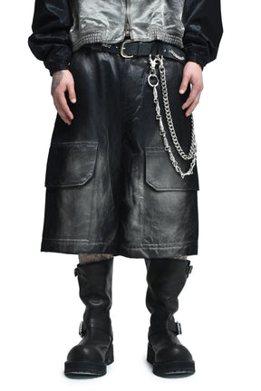 FADED BAGGY SHORTS / FADED BLK 