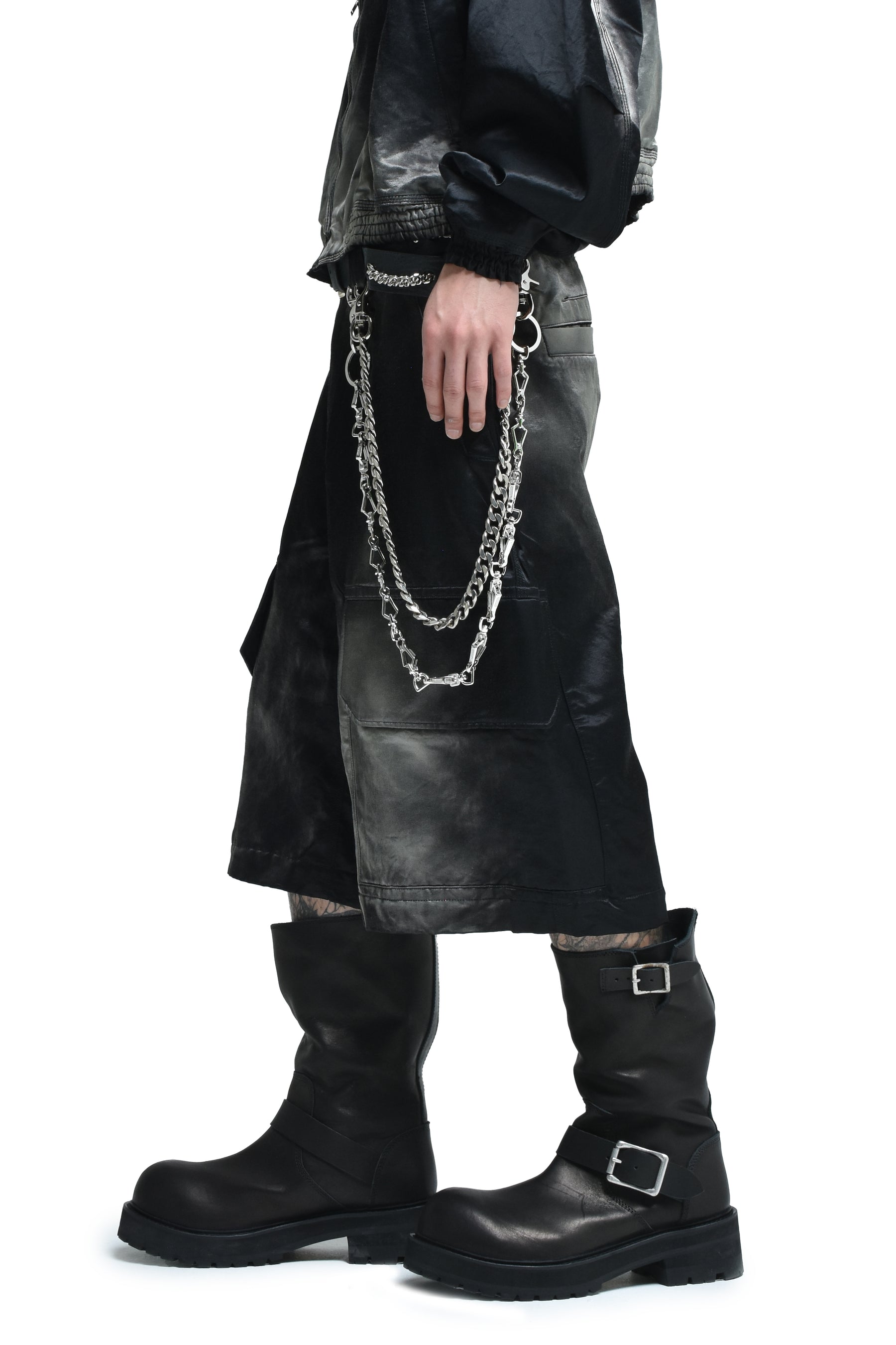 FADED BAGGY SHORTS / FADED BLK 