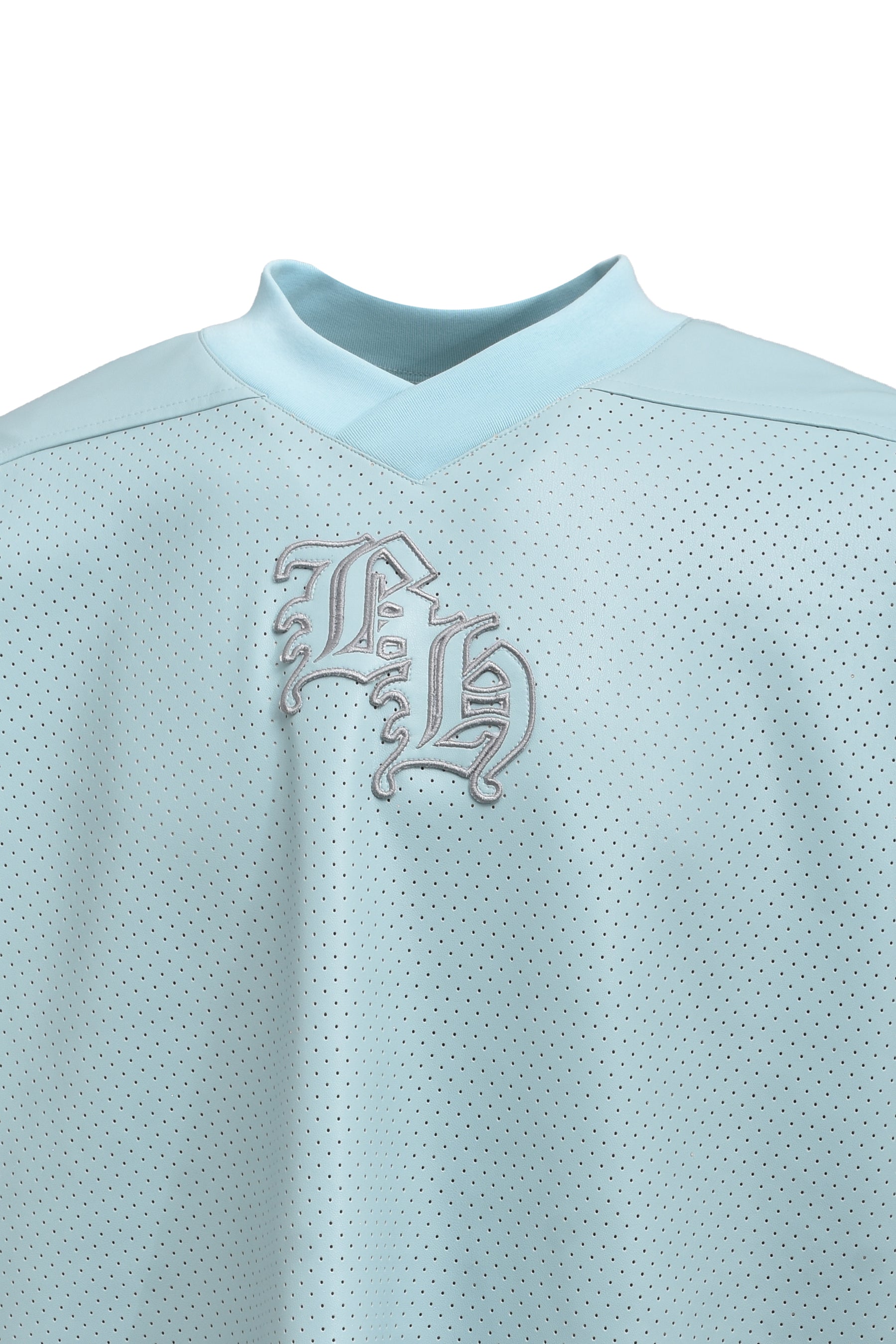 FAUX LEATHER GAME SHIRT / ICE
