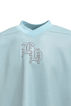 FAUX LEATHER GAME SHIRT / ICE