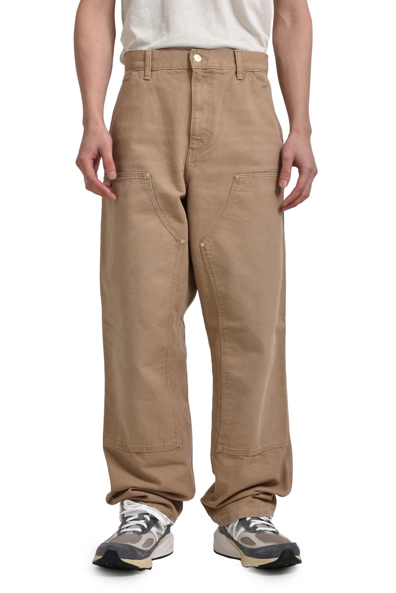 DOUBLE KNEE PANT -AGD CANVAS- / PEANUT