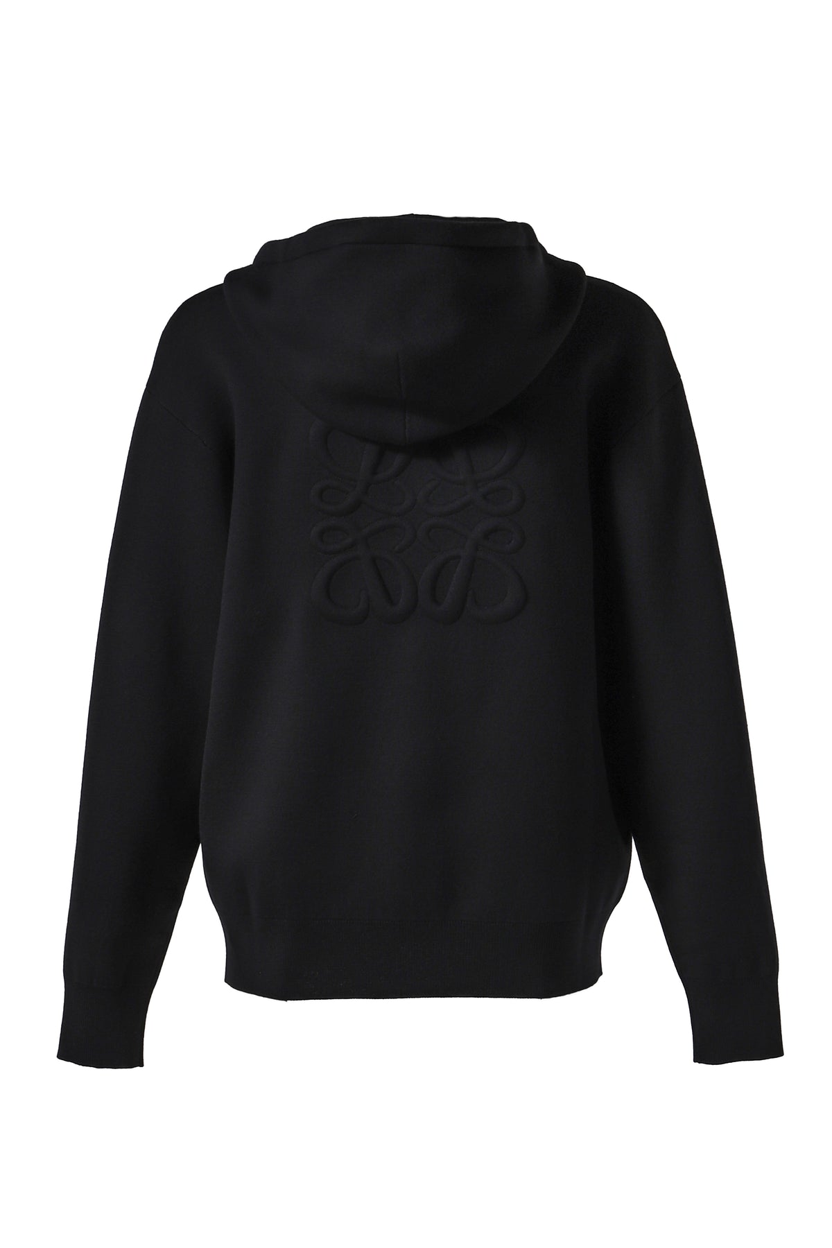 ANAGRAM ZIP-UP HOODIE / BLK