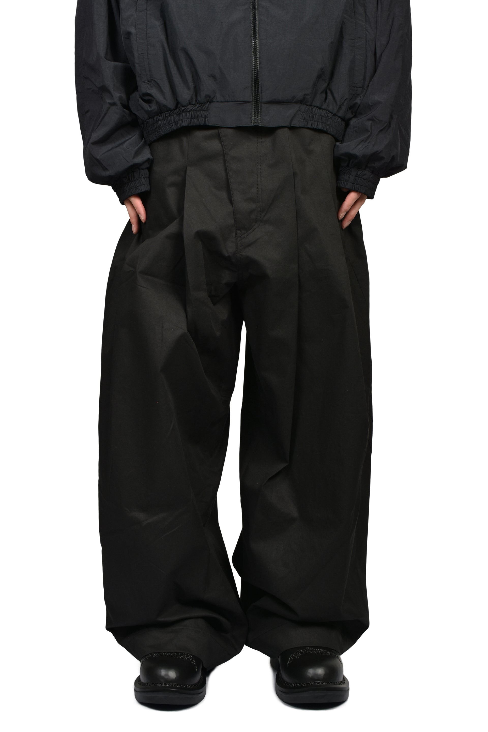 WIDE BELTED TROUSER (GEN 2) / BLK