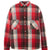 FLANNEL SHIRT/CHECK+GRAY / RED/GRY