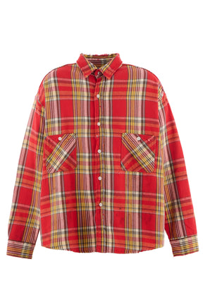 FLANNEL SHIRT/CHECK+YELLOW / RED/YEL