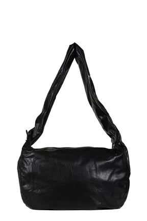 FAUX LEATHER WAVE BAG / BLACK 