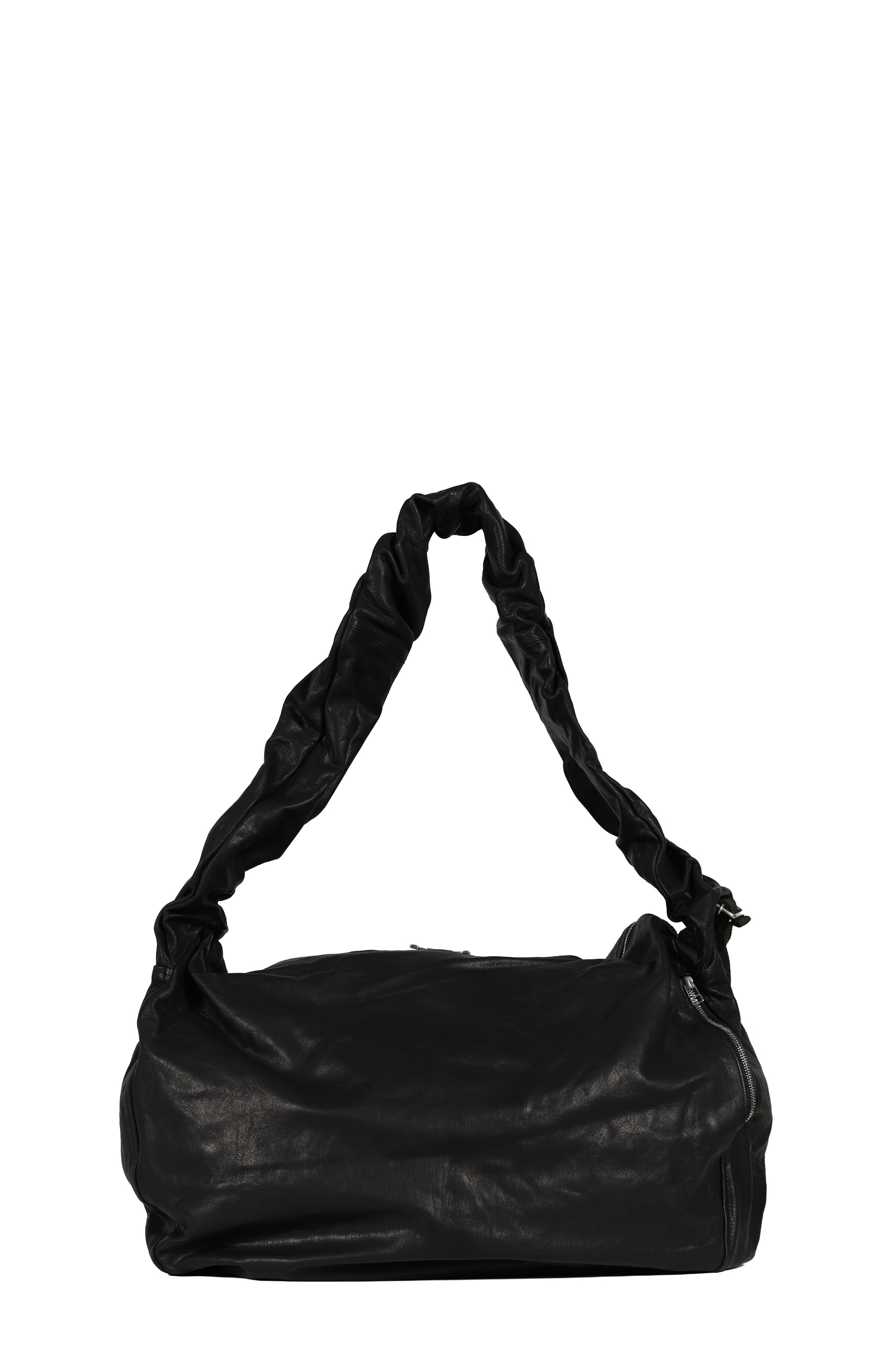 LEATHER WAVE BAG / BLK