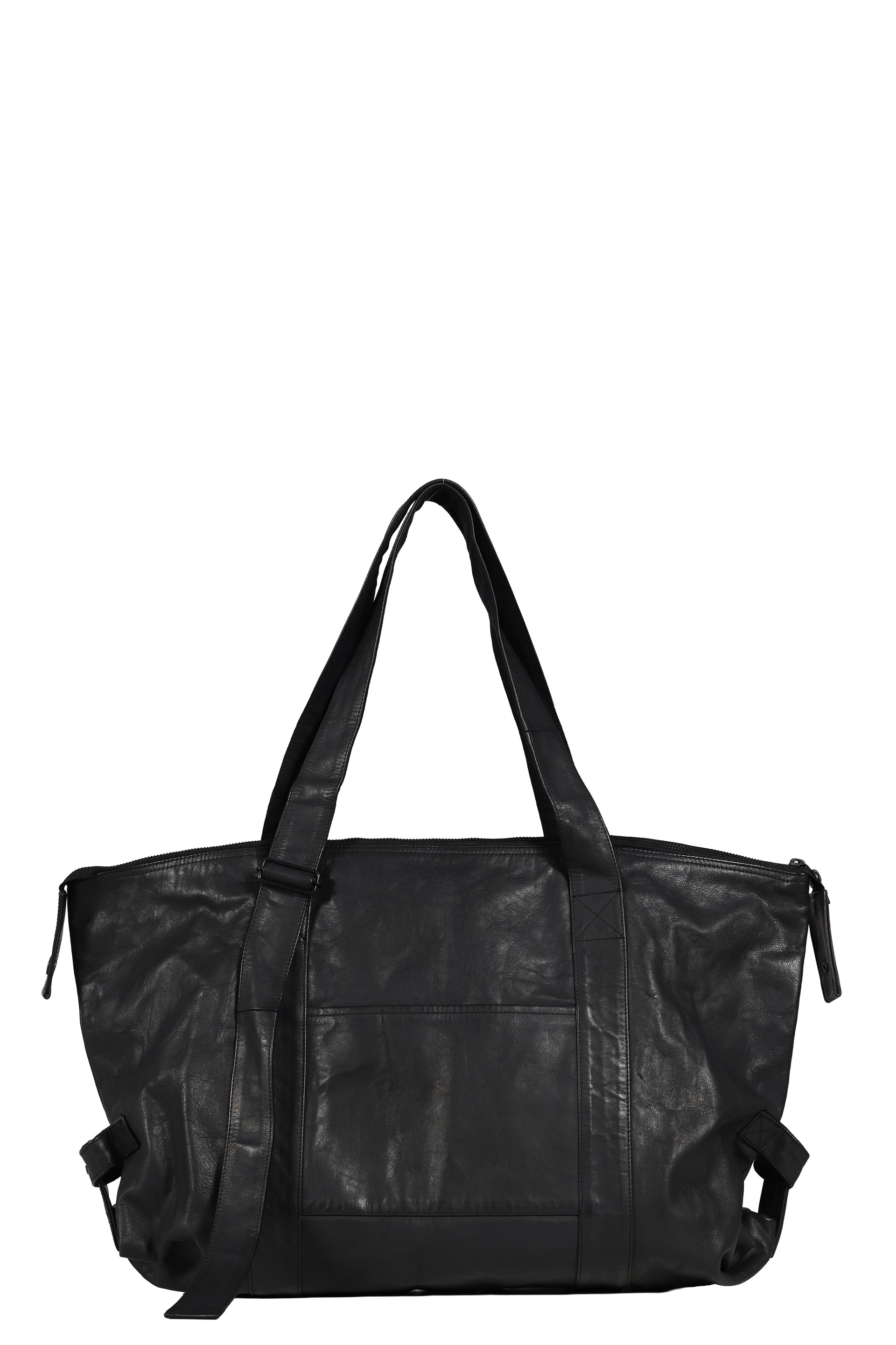 LEATHER 3WAY TOTE BAG / BLK