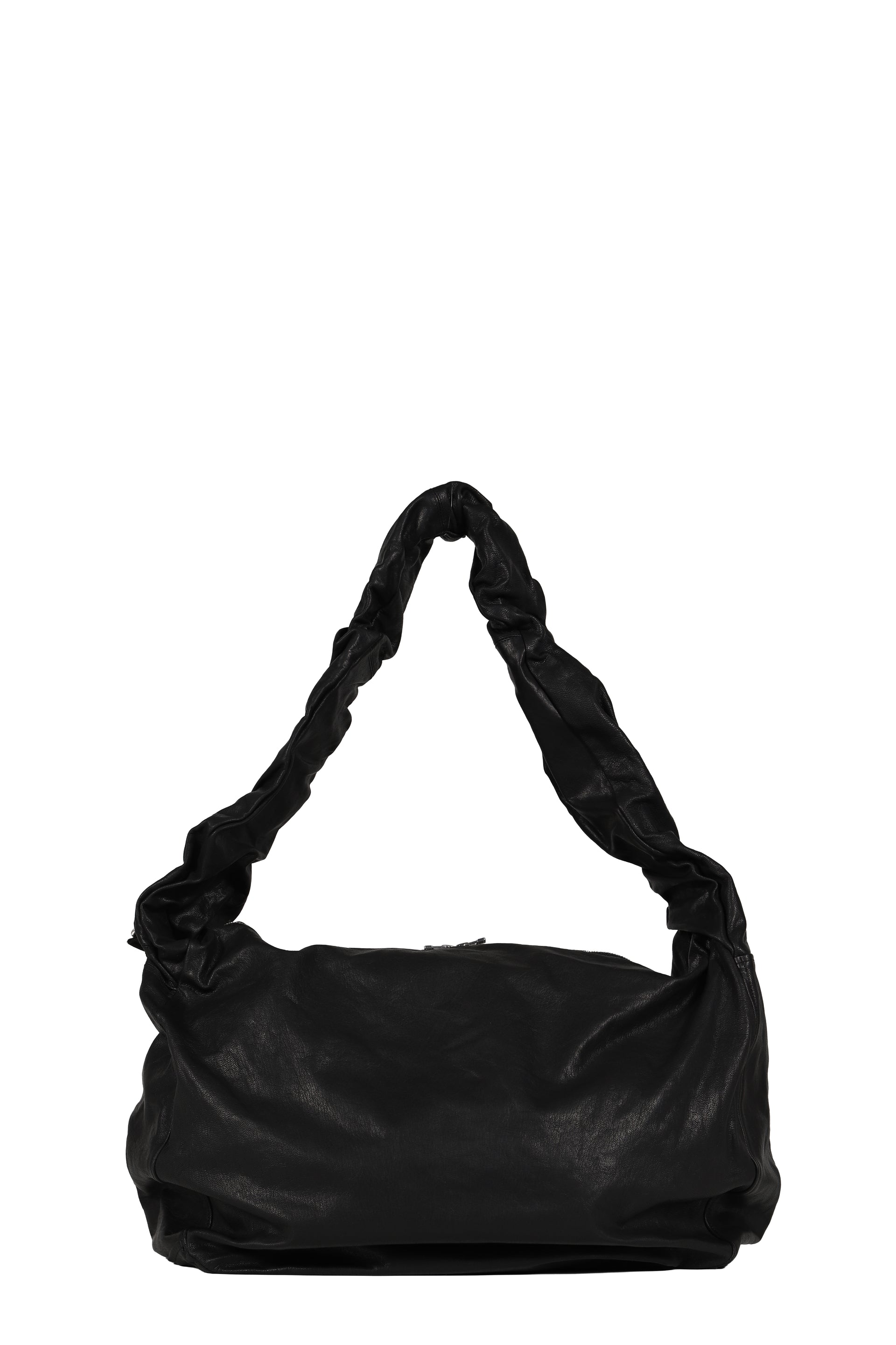 LEATHER WAVE BAG / BLK