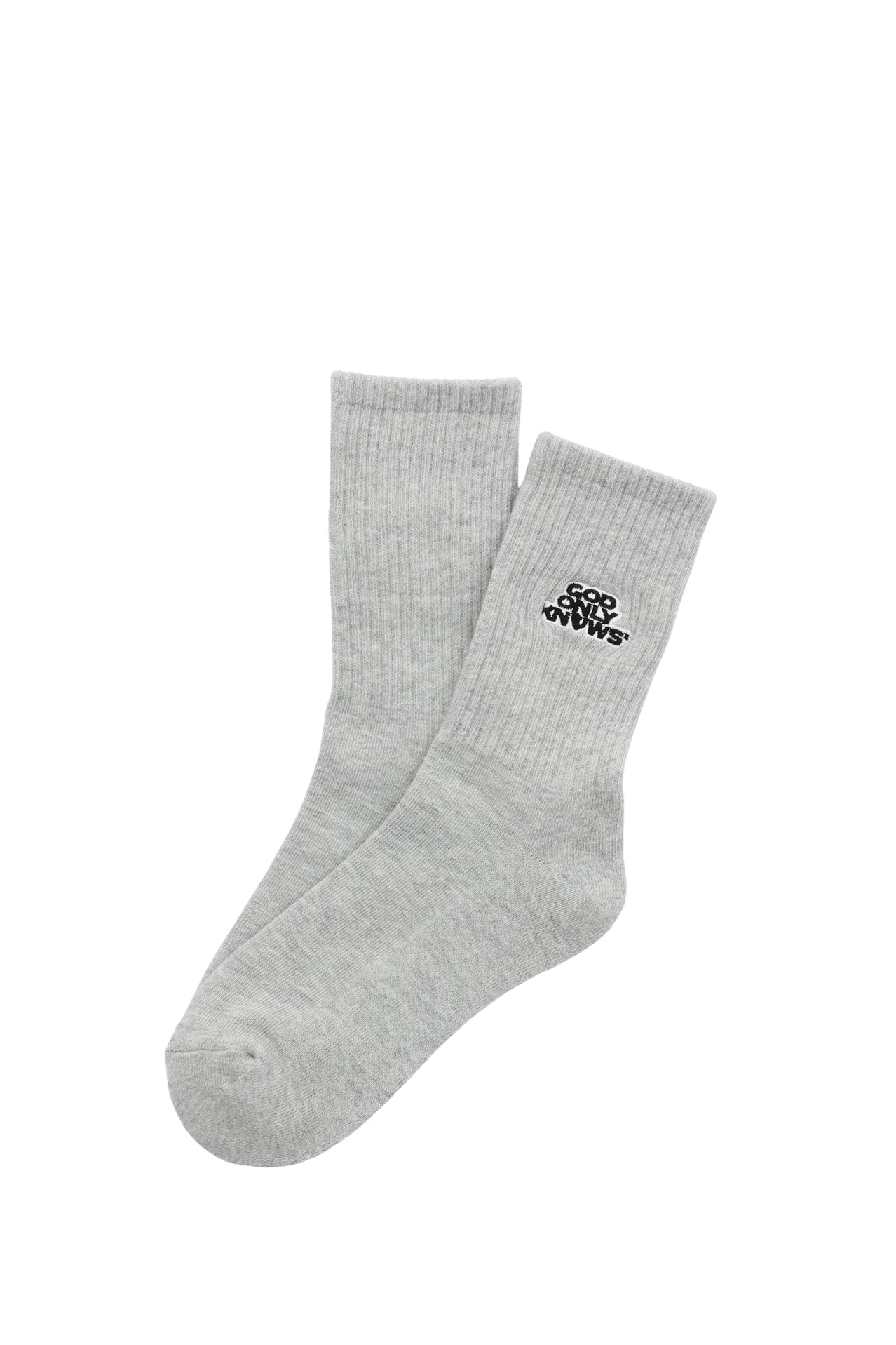 SIGNATURE LOGO RIB SOCKS / GRY