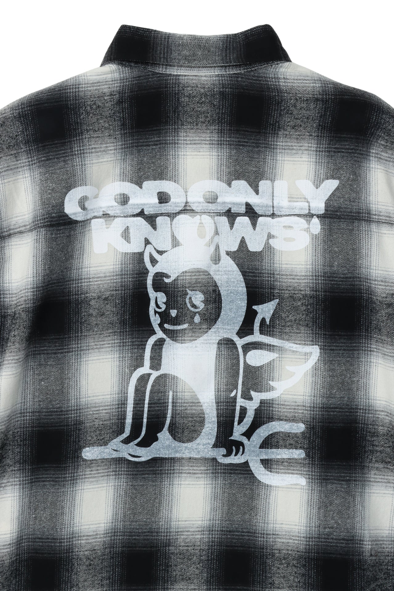 GOD ONLY KNOWS DEVIL FLANNEL SHIRT 【S】 GOD ONLY KNOWS ゴッド オンリー ノウズ SS26 DEVIL FLANNEL SHIRT