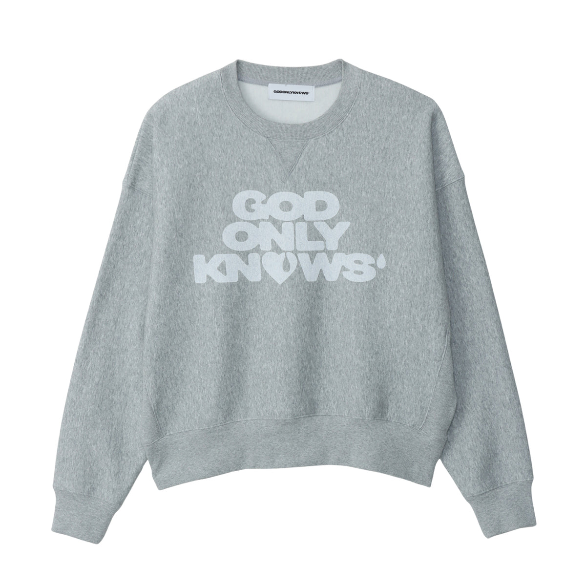 ミュージシャン GODONLYKNOWS SIGNATURE CREW NECK SWEAT GOD ONLY KNOWS ゴッド オンリー ノウズ SS26 SIGNATURE CREW NECK