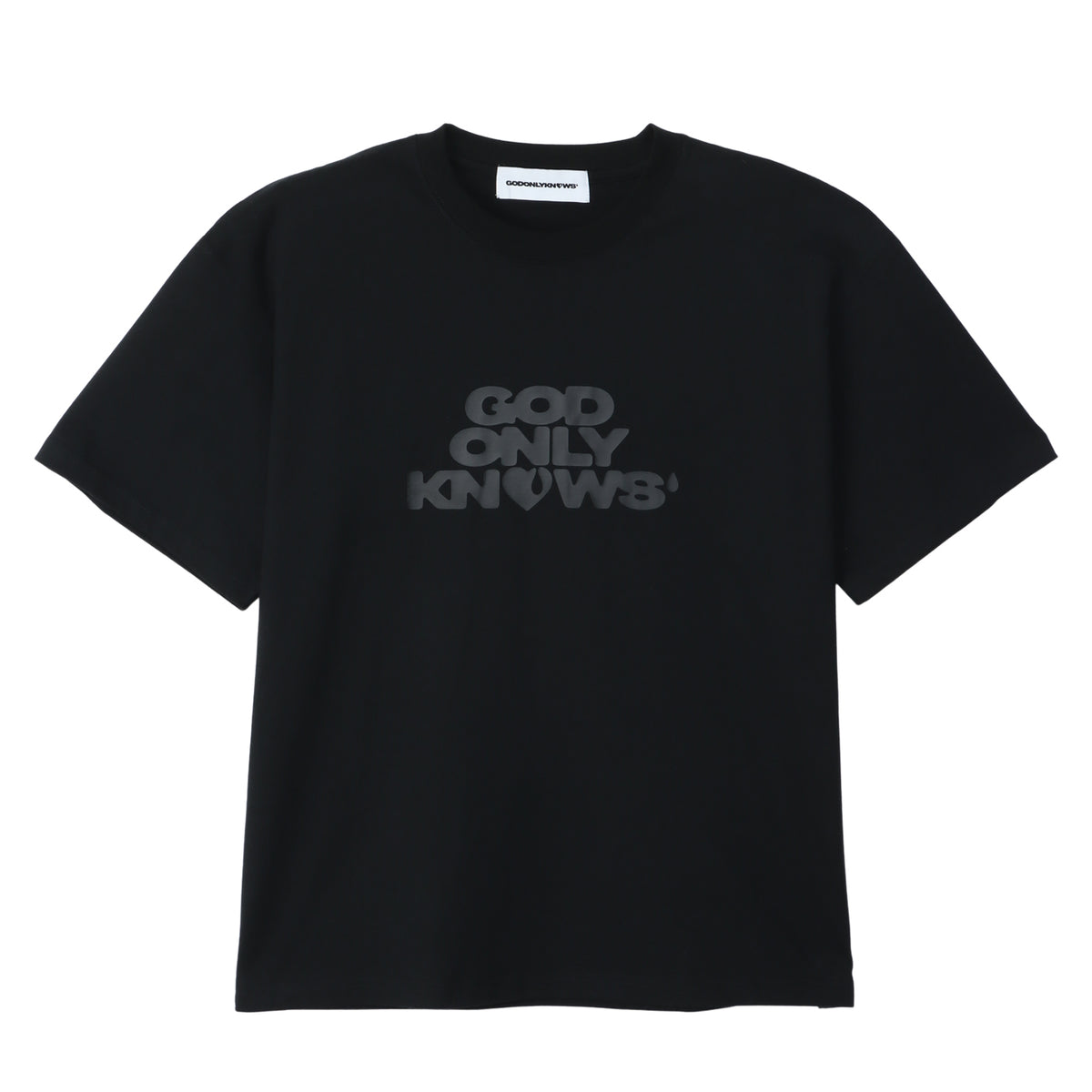 GOD ONLY KNOWS Tシャツ GOD ONLY KNOWS ゴッド オンリー ノウズ SS26 SIGNATURE LOGO TEE