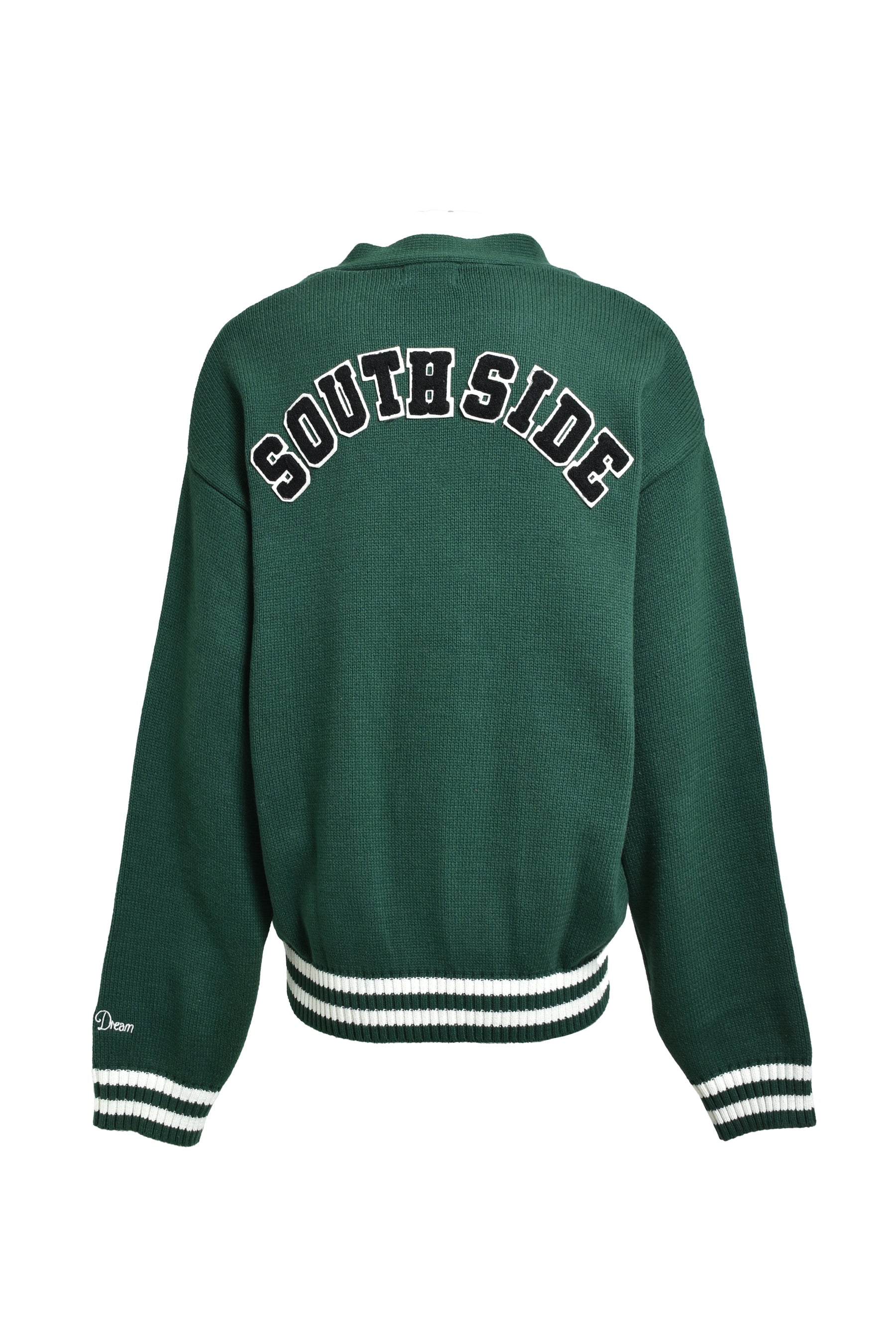 BH PATCH KNIT CARDIGAN / GRN