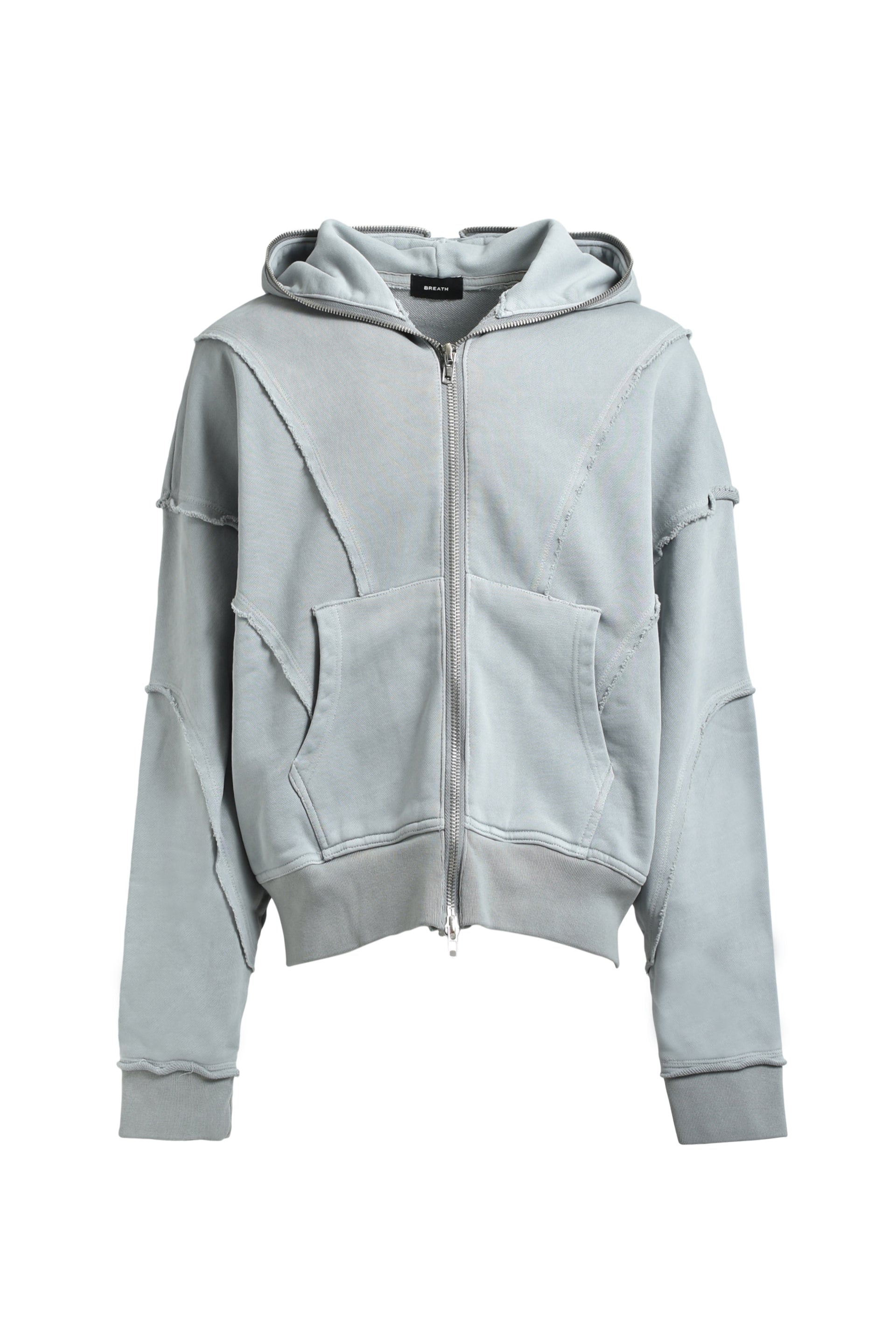 FADE ZIP UP HOODIE / GRY