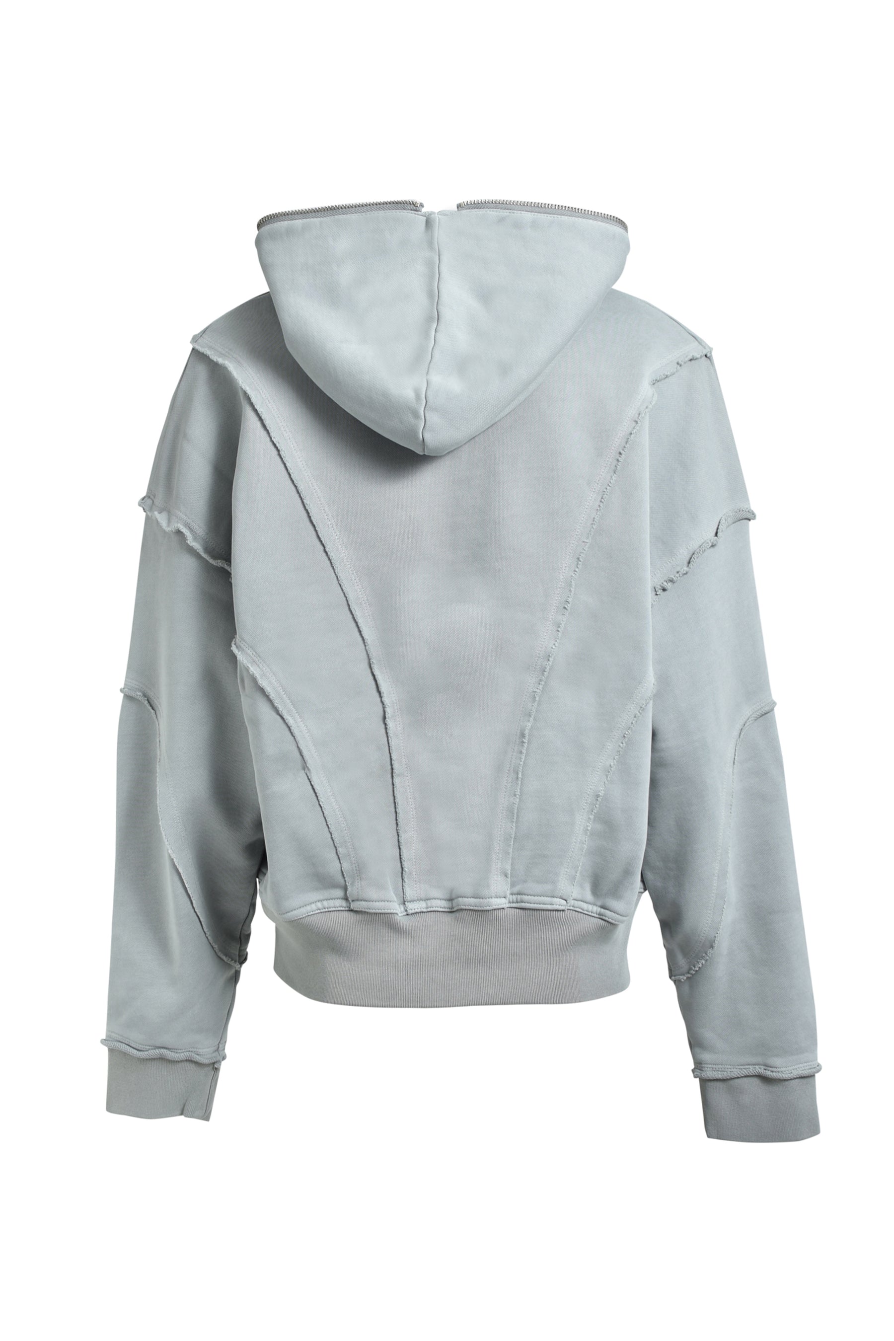 FADE ZIP UP HOODIE / GRY