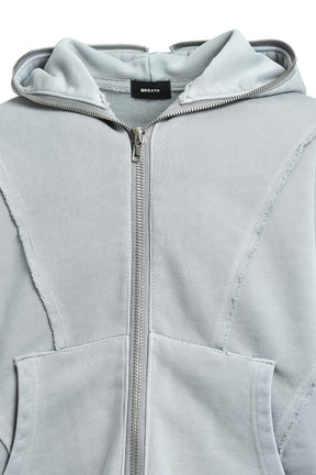 FADE ZIP UP HOODIE / GRY