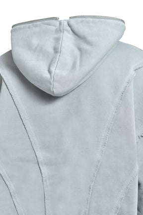 FADE ZIP UP HOODIE / GRY