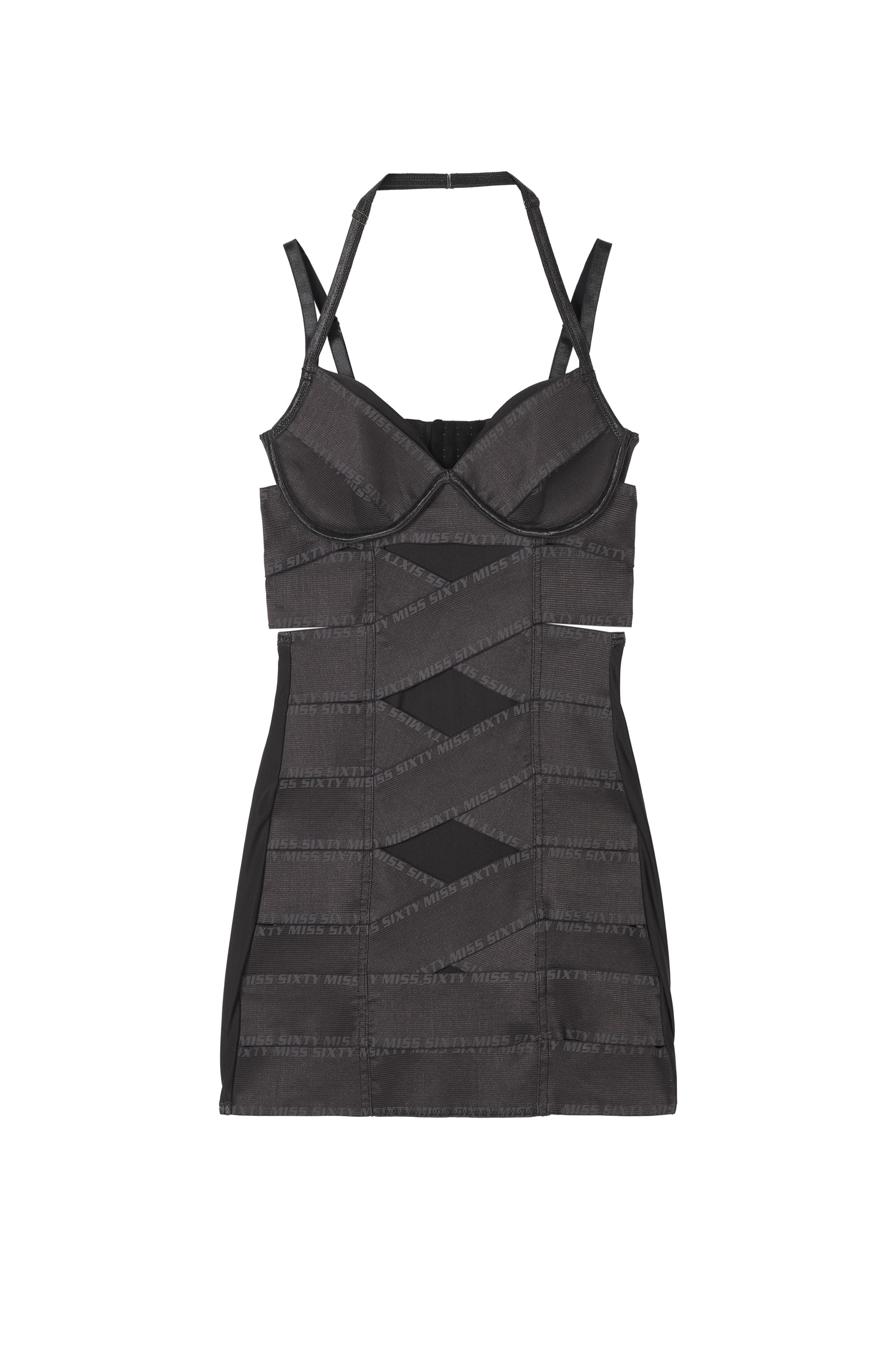 HALTER NECK DRESS / BRW