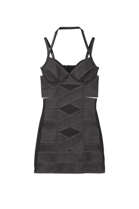 HALTER NECK DRESS / BRW